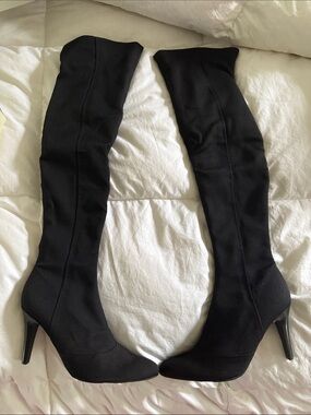 Nine West Black Over-the-Knee Stiletto Boots